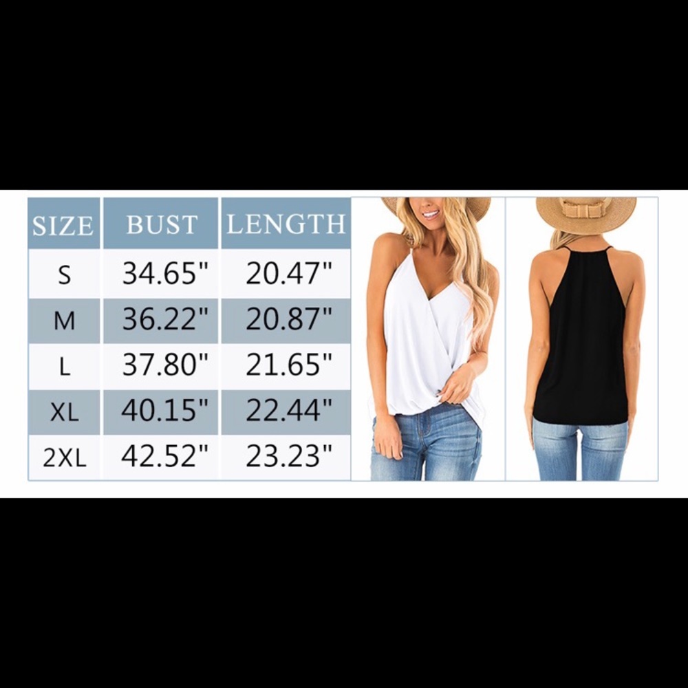 🆕Adjustable Spaghetti Strap Sleeveless Blouse - Picture 3 of 3